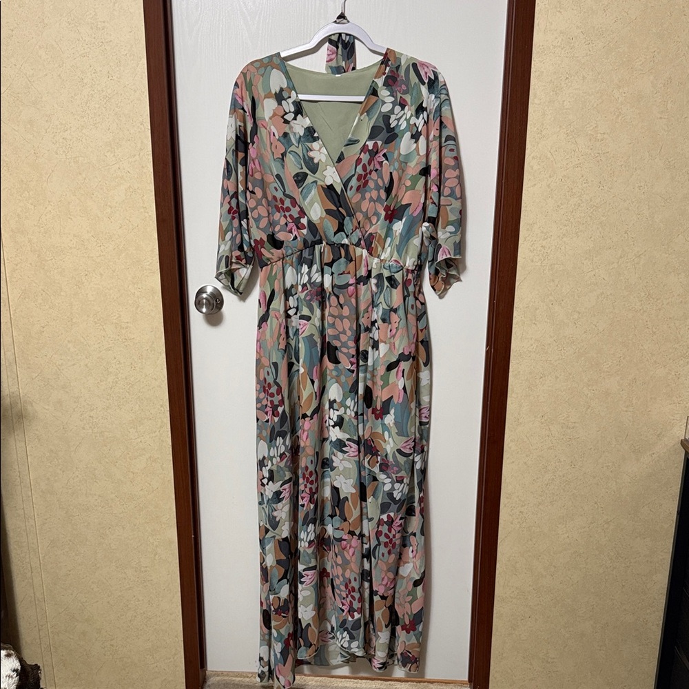 SHEIN Floral Maxi Dress Size XL